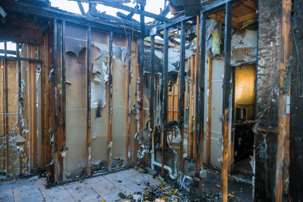 Professional Emergency Fire Cleanup technician working in Katy, TX